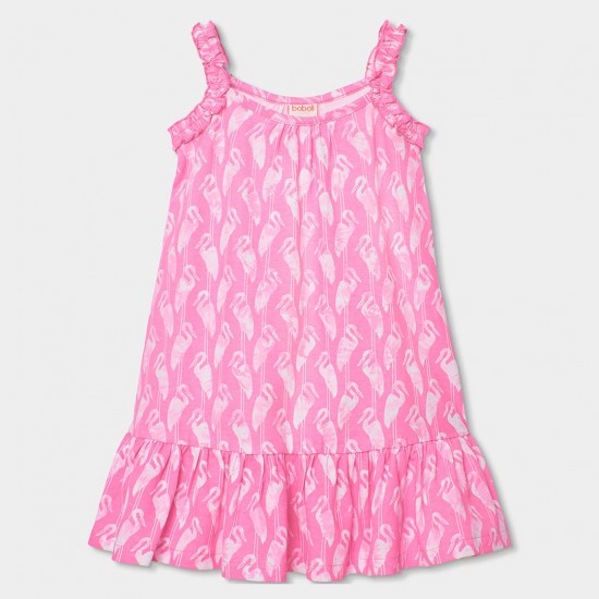 Boboli Knit dress printed for girl -BCI print 443056-9790-SS26