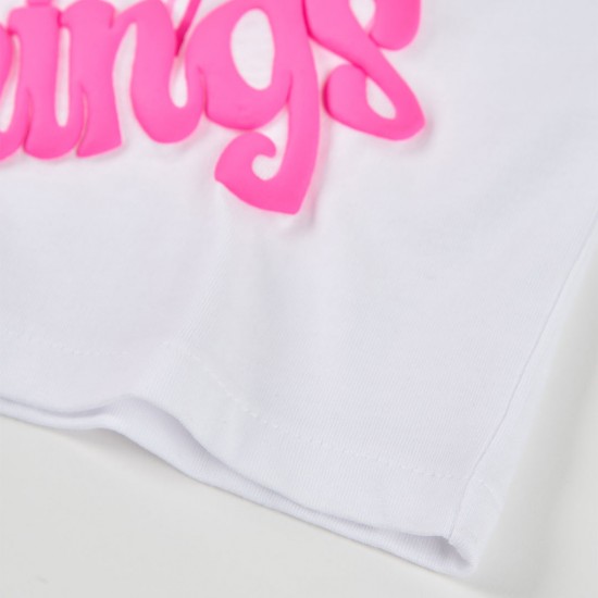 Boboli μπλουζάκι με κοντά μανίκια για κορίτσι -BCI λευκό 443067-1100-SS26