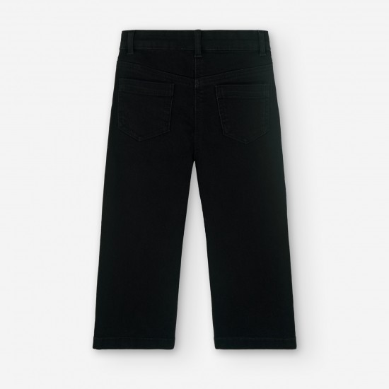 Boboli-Τζιν ελαστικό παντελόνι για κορίτσι -490542-BLACK-CONT