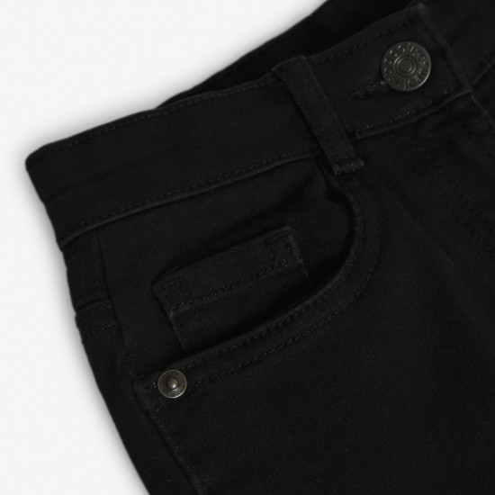 Boboli-Τζιν ελαστικό παντελόνι για κορίτσι -490542-BLACK-CONT