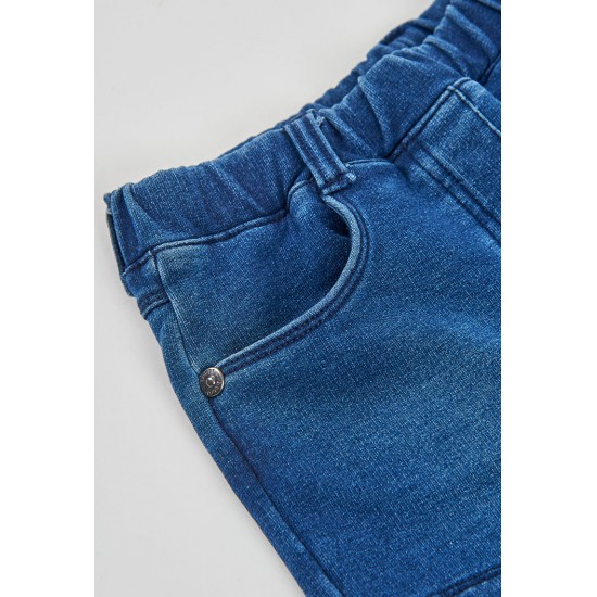 Boboli Fleece denim shorts for girl -BCI blue 490711-BLUE-CONT