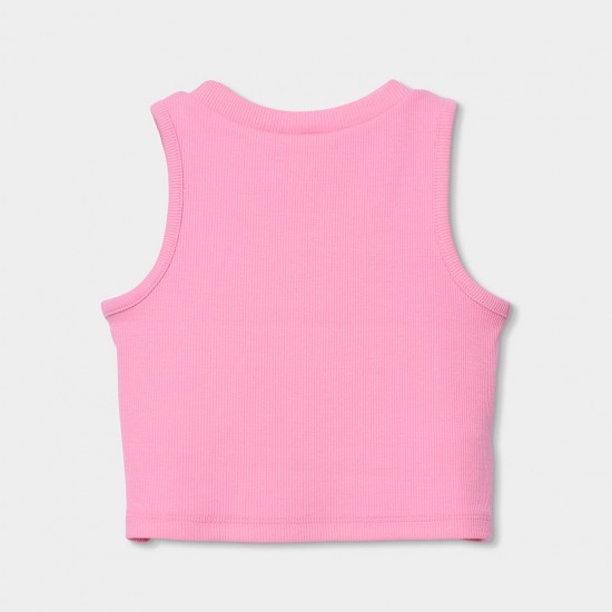 Boboli Πλεκτό μπλουζάκι για κορίτσι -BCI ρόζ 493040-3958-SS26