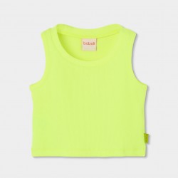 Boboli Πλεκτό μπλουζάκι για κορίτσι -BCI πράσινο 493040-4619-SS26