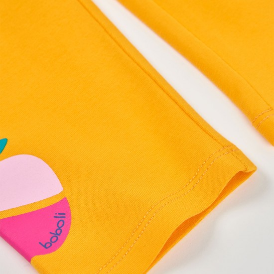 Boboli Leggings for girl -BCI yellow-orange 493062-1168-SS26