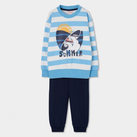 Boboli Set knit for boy -BCI stripes 503154-9857-SS26
