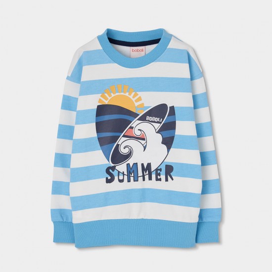 Boboli Set knit for boy -BCI stripes 503154-9857-SS26