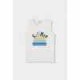 Boboli Knit t-Shirt suspenders for boy -BCI off white 503198-1111-SS26