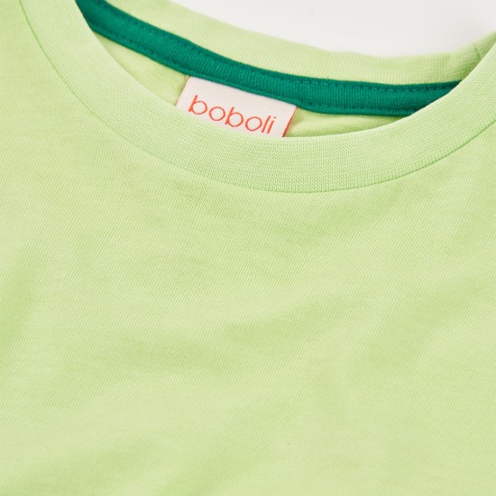 Boboli Πλεκτό μπλουζάκι για αγόρι -BCI 513054-4567-SS26