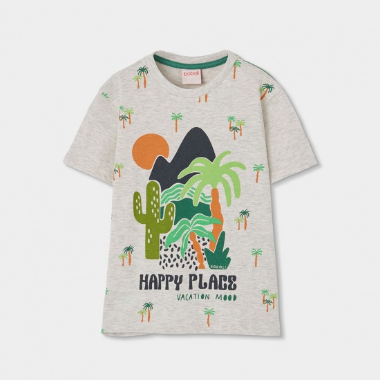 Boboli Set knit for boy -BCI ecru 513098-7359-SS26