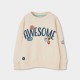 Boboli Fleece sweatshirt flame for boy ecru 523000-7442-SS26