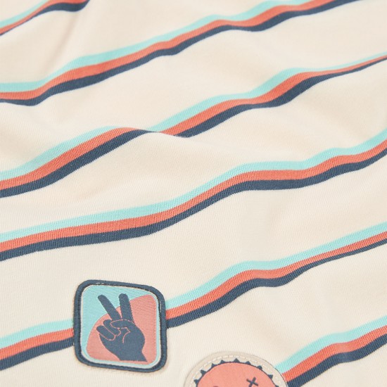 Boboli Πλεκτό ριγέ μπλουζάκι για αγόρι -BCI ρίγες 523044-9865-SS26