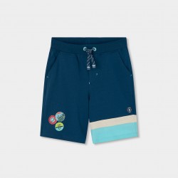 Boboli Knit bermuda shorts for boy -BCI forest 523088-4698-SS26