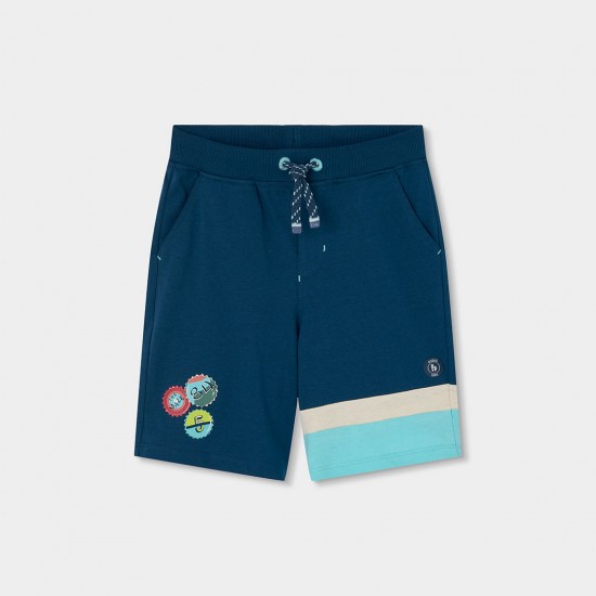 Boboli Knit bermuda shorts for boy -BCI forest 523088-4698-SS26