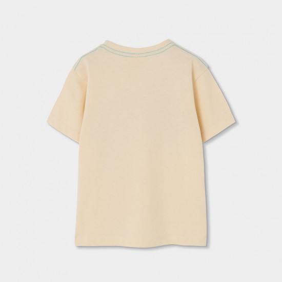 Boboli Πλεκτό μπλουζάκι για αγόρι -BCI εκρού 523112-7442-SS26