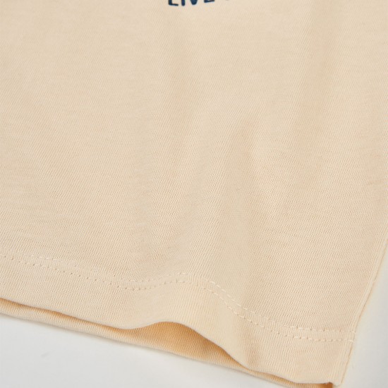 Boboli Πλεκτό μπλουζάκι για αγόρι -BCI εκρού 523112-7442-SS26