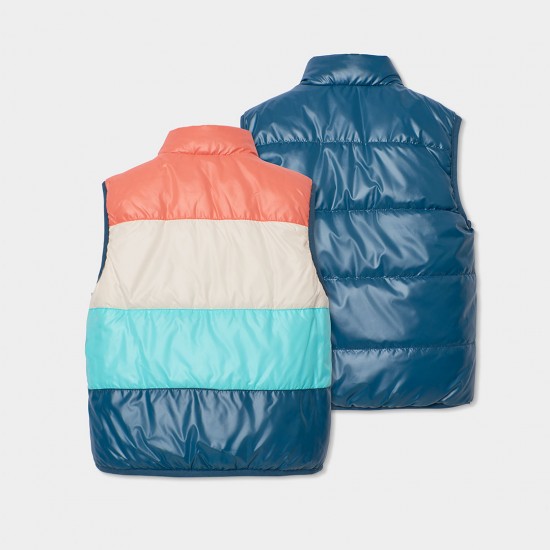 Boboli Vest reversible for boy forest 523156-4698-SS26