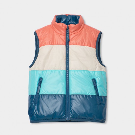 Boboli Vest reversible for boy forest 523156-4698-SS26