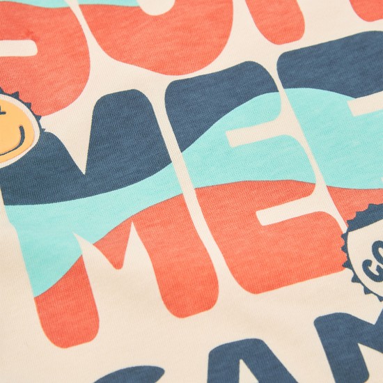 Boboli Πλεκτό μπλουζάκι για αγόρι -BCI εκρού 523178-7442-SS26