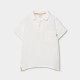 Boboli Polo muslin for boy -BCI off white 533056-1111-SS26