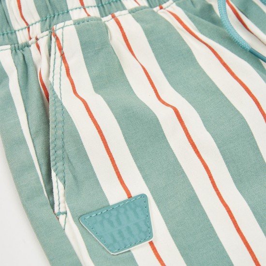 Boboli Ελαστική βερμούδα γκαμπαρντίνα για αγόρι -BCI ρίγες 533067-9867-SS26