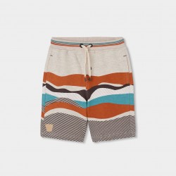 Boboli Fleece bermuda shorts flame for boy -BCI beige 533090-7402-SS26