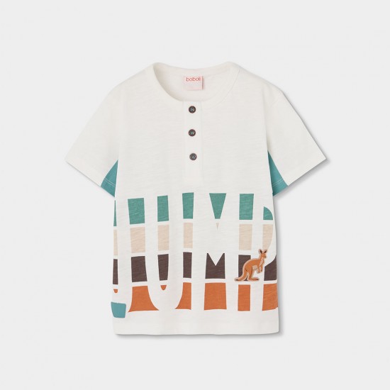 Boboli Πλεκτό μπλουζάκι για αγόρι -BCI  533124-1111-SS26