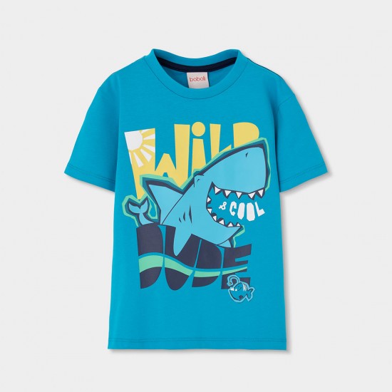 Boboli Πλεκτό μπλουζάκι για αγόρι -BCI 543046-4625-SS26