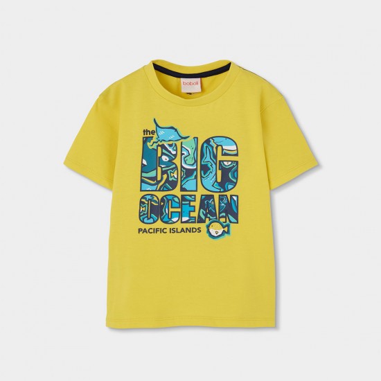 Boboli Πλεκτό μπλουζάκι για αγόρι -BCI φράπα 543068-1227-SS26