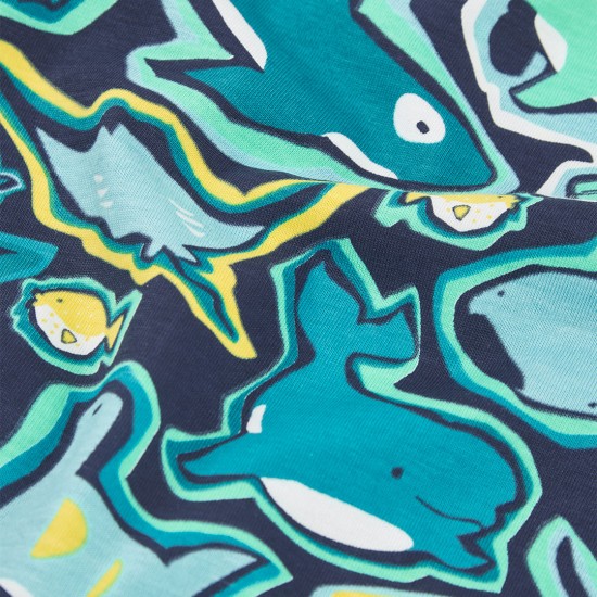 Boboli Πλεκτό μπλουζάκι με στάμπα για αγόρι -BCI αποτύπωμα 543103-9868-SS26