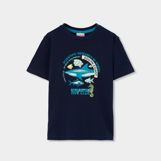 Boboli Set knit for boy -BCI navy 543125-2440-SS26