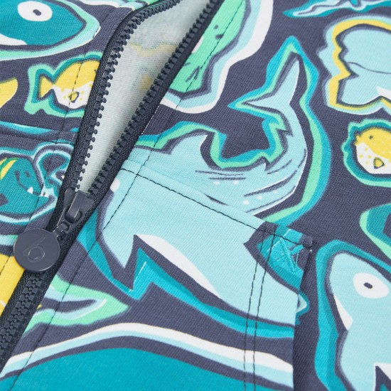 Boboli Fleece jacket printed for boy -BCI print 543158-9868-SS26