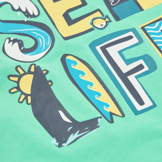 Boboli Knit t-Shirt sleevless for boy -BCI jade 543170-4608-SS26