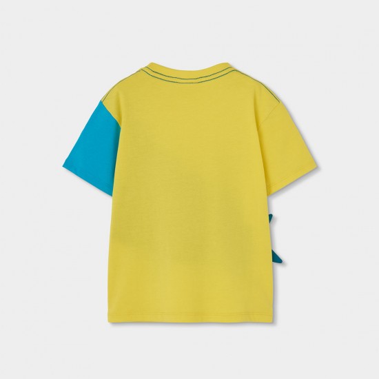 Boboli Knit t-Shirt for boy -BCI grapefruit 543204-1227-SS26