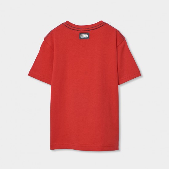 Boboli Πλεκτό μπλουζάκι για αγόρι -BCI μαρόν 603098-3957-SS26