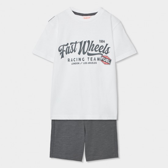 Boboli Set knit for boy -BCI anthracite 603144-8116-SS26