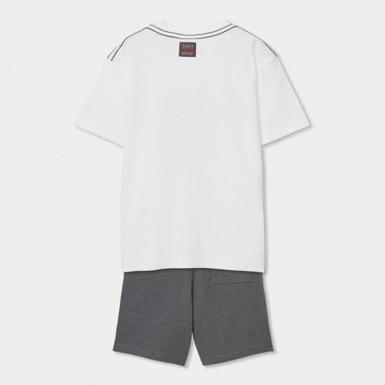 Boboli Set knit for boy -BCI anthracite 603144-8116-SS26