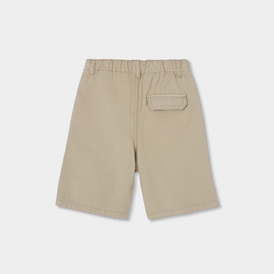 Boboli Twill bermuda shorts for boy -BCI sand 623045-7455-SS26