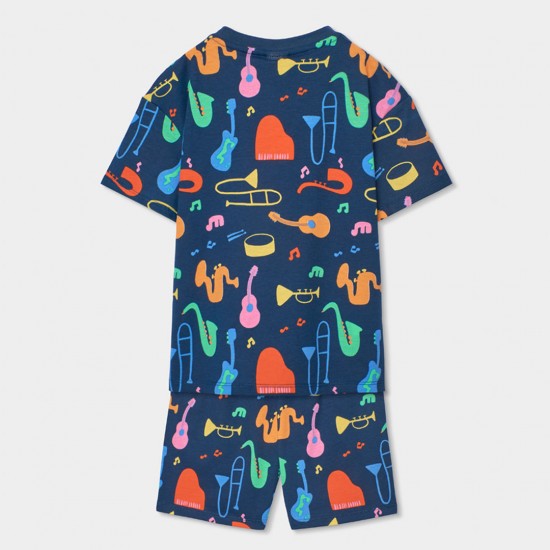 Boboli Πλεκτή πιτζάμα με στάμπα για αγόρι -BCI αποτύπωμα 683018-9776-SS26