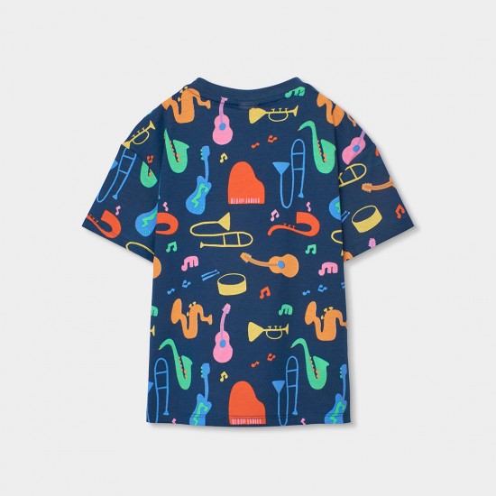 Boboli Πλεκτή πιτζάμα με στάμπα για αγόρι -BCI αποτύπωμα 683018-9776-SS26