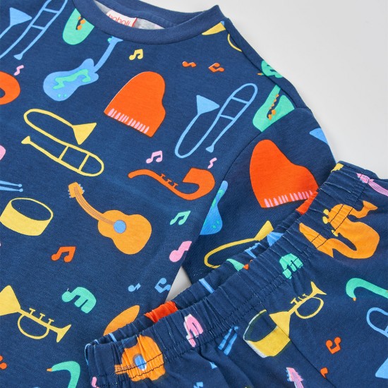 Boboli Πλεκτή πιτζάμα με στάμπα για αγόρι -BCI αποτύπωμα 683018-9776-SS26