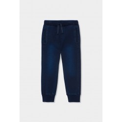Boboli Παντελόνι τζιν φλις για αγόρι -BCI σκούρο μπλε 690038-DARKB-CONT