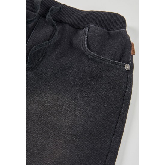 Boboli Φλις βερμούδα τζιν για αγόρι -BCI ΜΑΥΡΟΣ 690049-BLACK-CONT