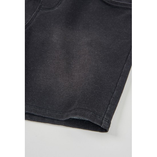 Boboli Φλις βερμούδα τζιν για αγόρι -BCI ΜΑΥΡΟΣ 690049-BLACK-CONT