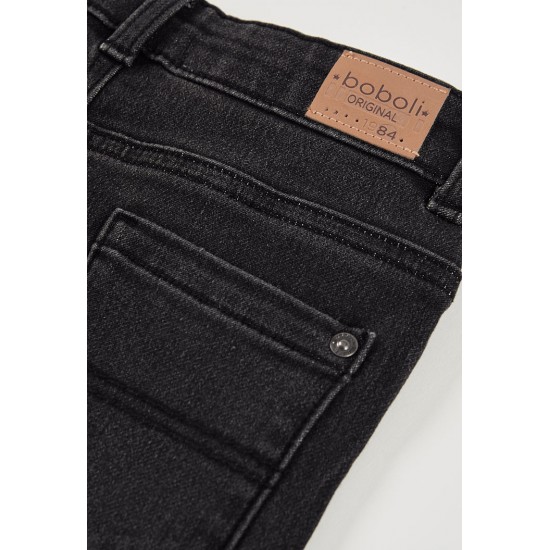 Boboli Παντελόνι τζιν ελαστικό για αγόρι -BCI ΜΑΥΡΟ 690050-BLACK-CONT
