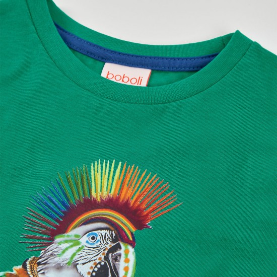 Boboli Knit t-Shirt for boy -BCI jade 693008-4756-SS26