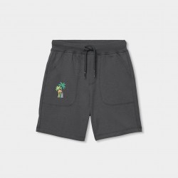 Boboli Knit bermuda shorts for boy -BCI anthracite 693042-8116-SS26