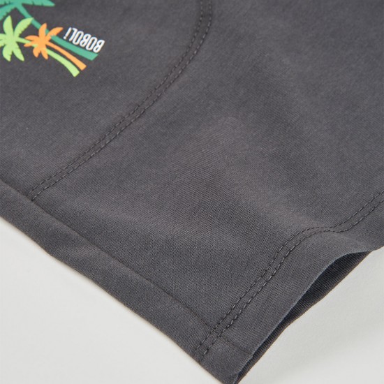 Boboli Knit bermuda shorts for boy -BCI anthracite 693042-8116-SS26