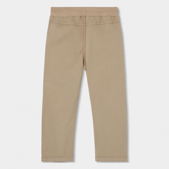 Boboli Παντελόνι γκαμπαρντίνας ελαστικό για αγόρι -BCI άμμος 693064-7455-SS26