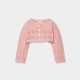 Boboli Knitwear bolero for baby girl -BCI peach 703066-3953-SS26