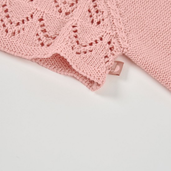 Boboli Knitwear bolero for baby girl -BCI peach 703066-3953-SS26